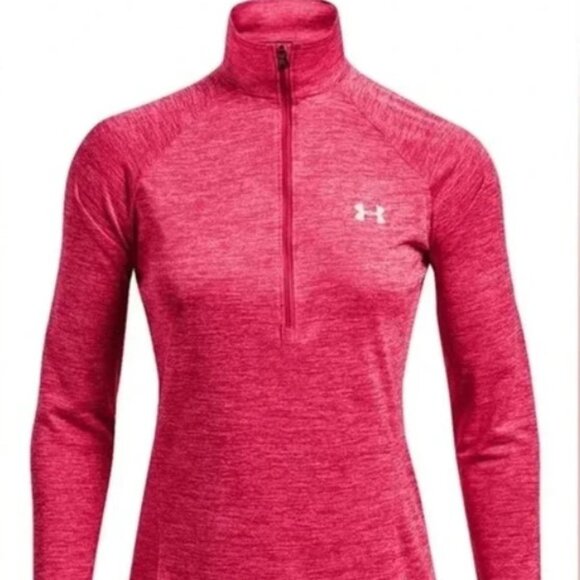 Under Armour Womens Heat Gear Long‎ Sleeve Half Zip Pullover size S - Picture 1 of 14